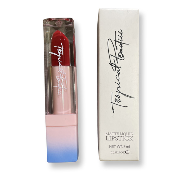Wine Liquid Matte Lipstick Burgundy Color Cruelty Free Long Lasting 7 ML - Picture 1 of 8